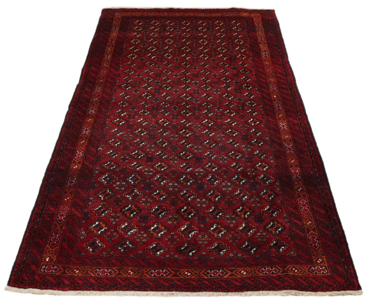 Balutsch Perserteppich 210 x 115 cm, Knotendichte: 120.000 - 250.000 Knoten/m², schmutzabweisend, ideal für Flure und Küchen, handgeknüpft, Perserteppich