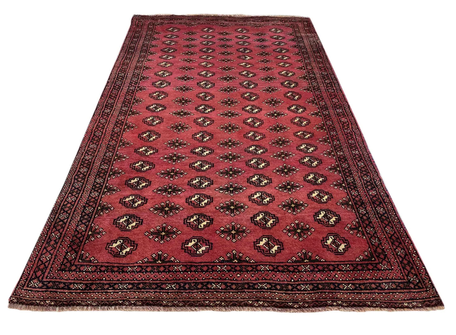 Belutsch Perserteppich 221 x 121 cm – Knotendichte: 120.000 - 250.000 Knoten/m², handgeknüpft
