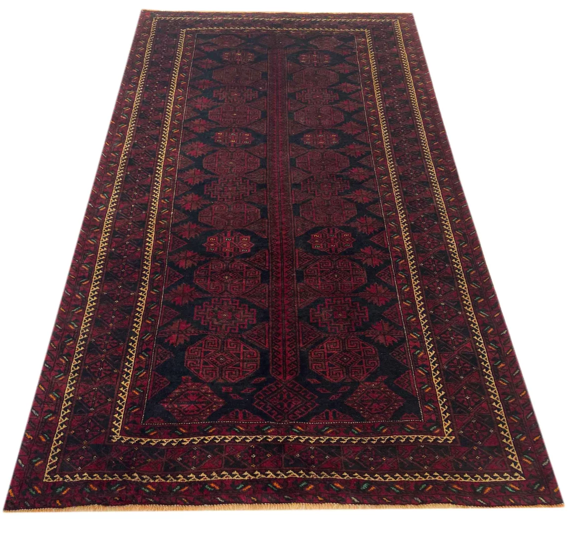 Belutsch Perserteppich 240 x 134 cm, Knotendichte 120.000 - 250.000 Knoten/m², handgeknüpft