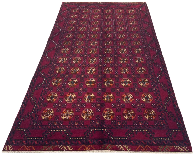 Belutsch Teppich 254 x 145 cm, 120.000 - 250000 Knoten/m², aus natürlicher Wolle, handgeknüpft, Perserteppich