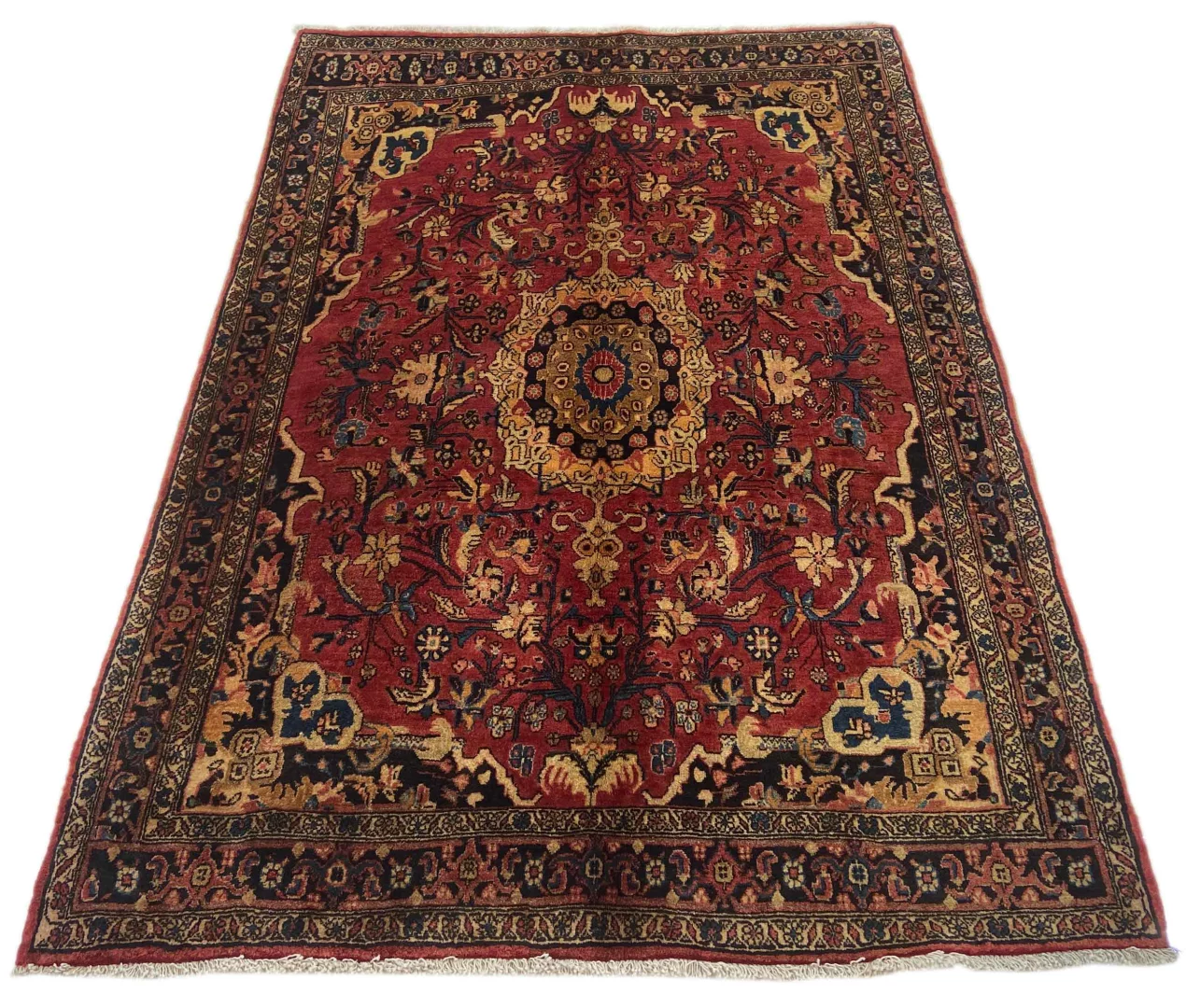 Bidjar Perserteppich 193 x 133 cm – 200.000 - 450.000 Knoten/m², strapazierfähig, robust, schmutzabweisend, handgeknüpft