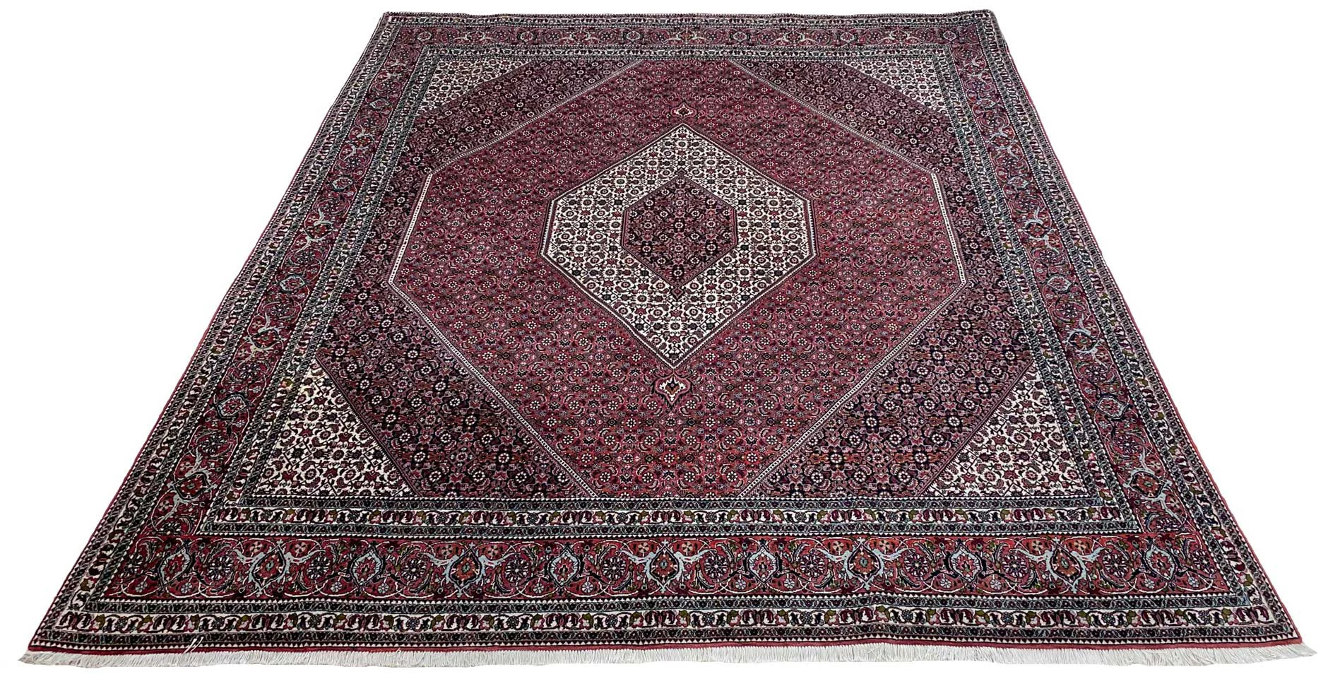 Bidjar Perserteppich 302 x 250 cm, 200.000 - 450.000 Knoten/m², strapazierfähig, robust, schmutzabweisend, handgeknüpft