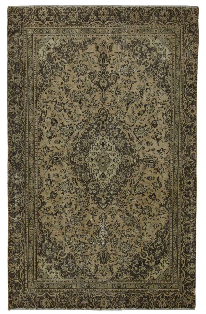 Vintage Perserteppich 270 x 168 cm - Einzigartiges handgearbeitetes Design, aufwendig aufgearbeitet, handgeknüpft