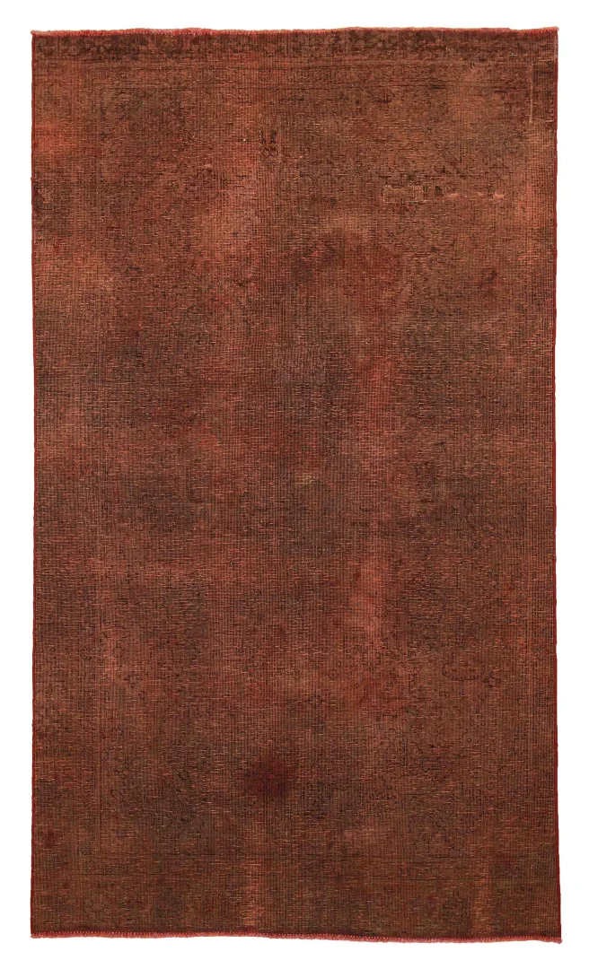Vintage Perserteppich 276 x 154 cm - Handgeknüpft, Aufwendig Aufgearbeitet, Einzigartiges Design, Modernisierte Farben