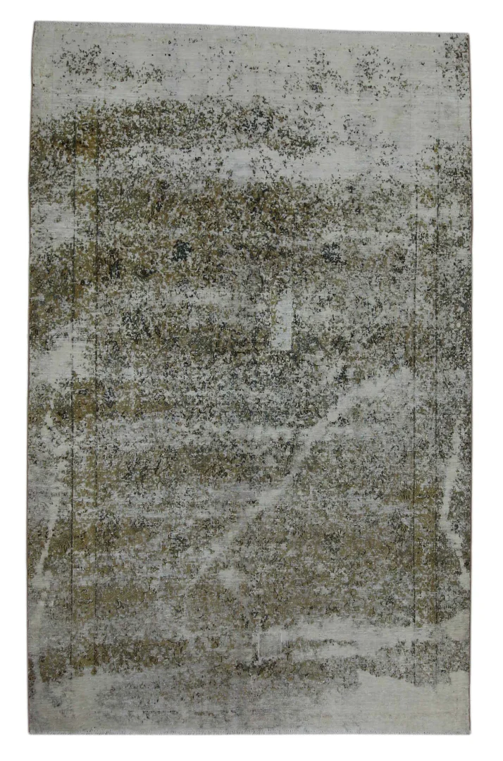 Vintage Perserteppich 277 x 175 cm – Handgeknüpft, Aufwendig Aufgearbeitet, Modernes Design