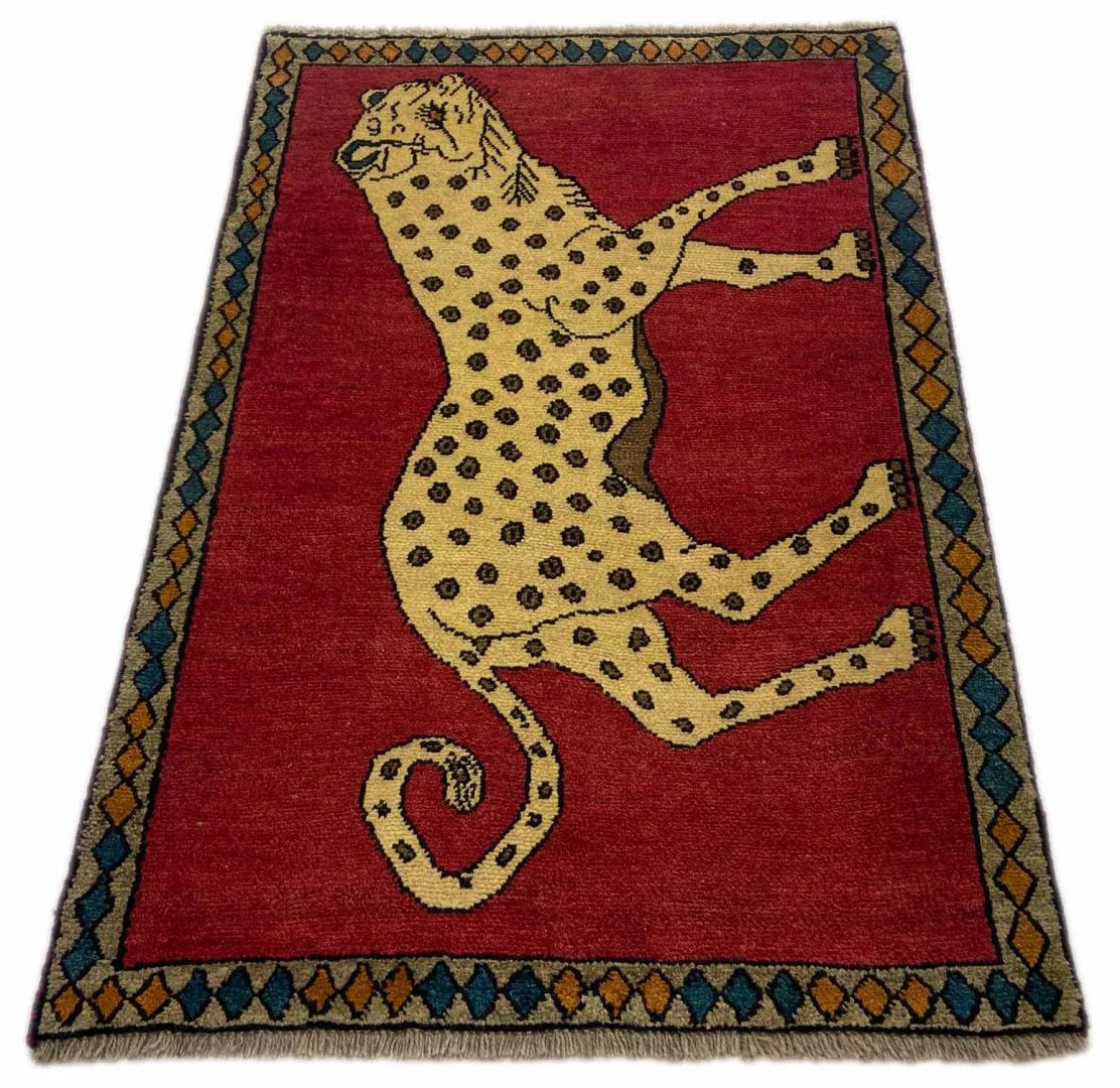 Gabbeh - Shuli Teppich 150 x 100 cm, 90.000 - 180.000 Knoten, ausgefallene Muster auf glanzvoller Schurwolle, handgeknüpft, Perserteppich