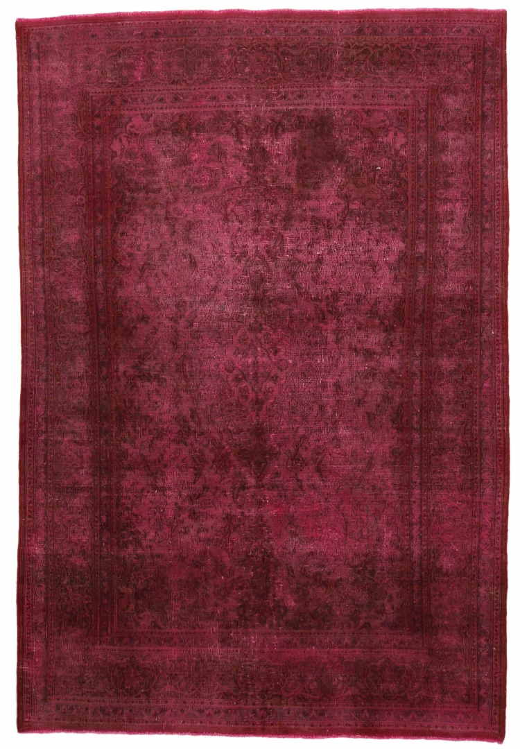 Vintage Perserteppich 287 x 192 cm - Aufwendig handgearbeitet, einzigartiges Design mit modernen Farben, handgeknüpft, Perserteppich