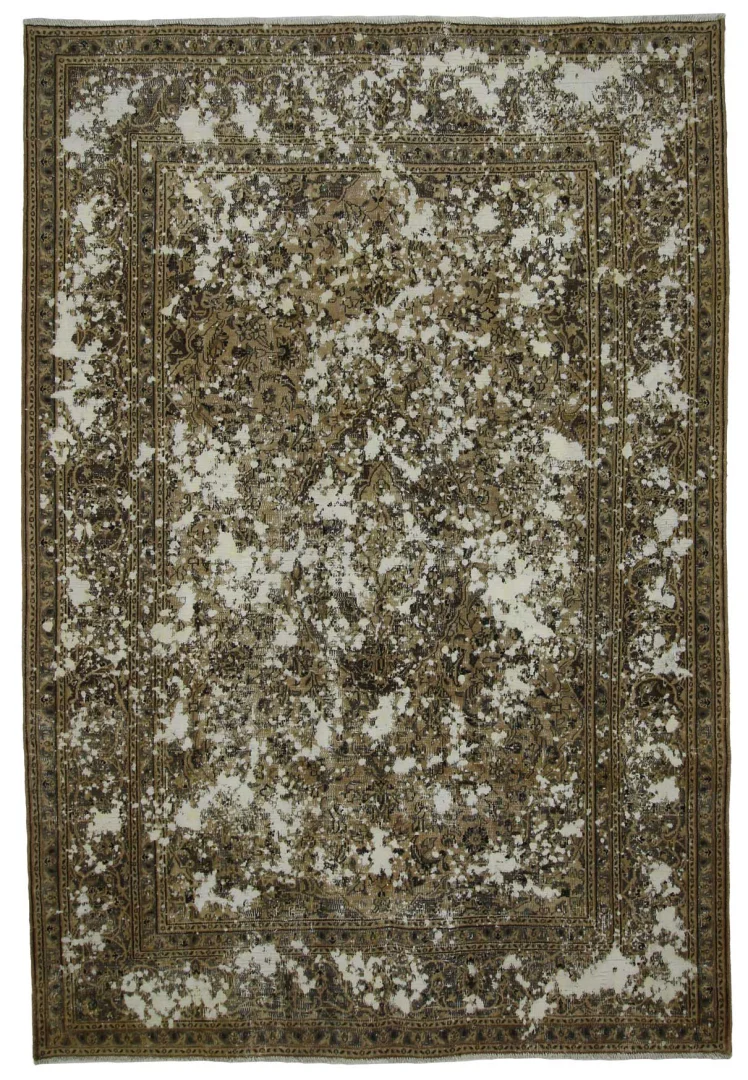 Vintage Perserteppich 287 x 196 cm – Einzigartiges Design mit handgeknüpften Ornamenten – Modernes Flair für Ihr Zuhause – handgeknüpft, Perserteppich