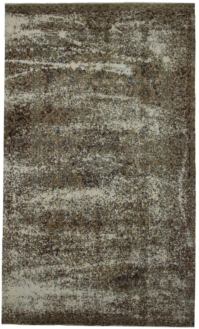 Vintage Perserteppich 307 x 185 cm - Handgeknüpft, Aufwendig Aufgearbeitet, Modernes Design - Handgeknüpft, Perserteppich