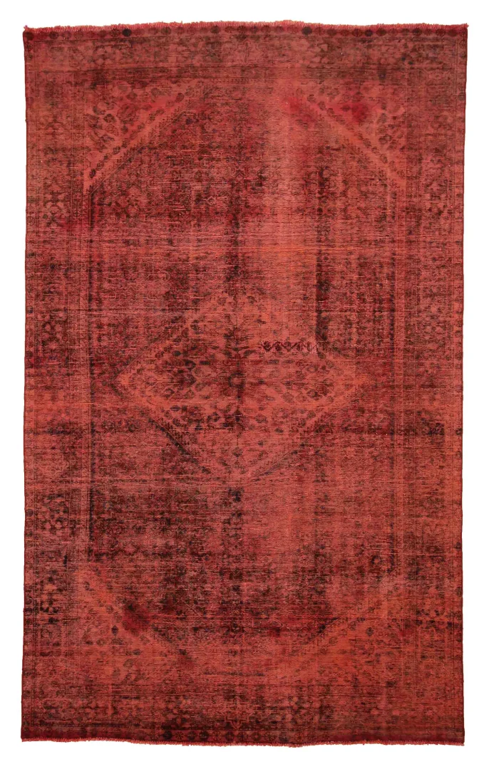 Vintage Perserteppich 333 x 205 cm – Aufwendig handgearbeitet, modernes Design mit klassischen Ornamenten, handgeknüpft, Perserteppich