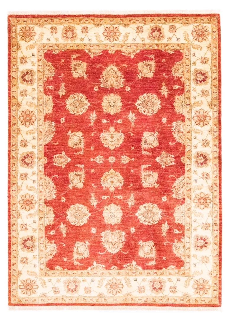 Ziegler Perserteppich 207 x 152 cm – 200.000 Knoten/m², Steinwäsche-Effekt, handgeknüpft