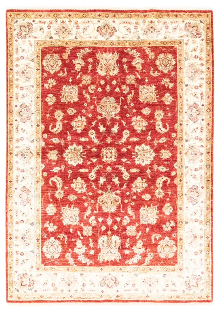 Ziegler Perserteppich 215 x 149 cm, ca. 200.000 Knoten/m², Steinwäsche, handgeknüpft