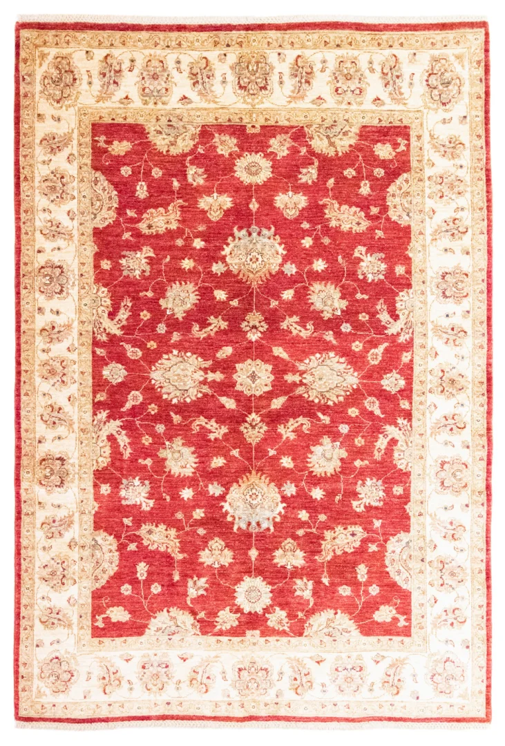Ziegler Perserteppich 235 x 165 cm, ca. 200.000 Knoten/m², Steinwäsche, handgeknüpft