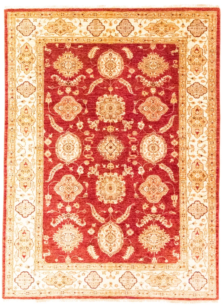 Ziegler Perserteppich 238 x 172 cm, ca. 200.000 Knoten/m², Steinwäsche, handgeknüpft