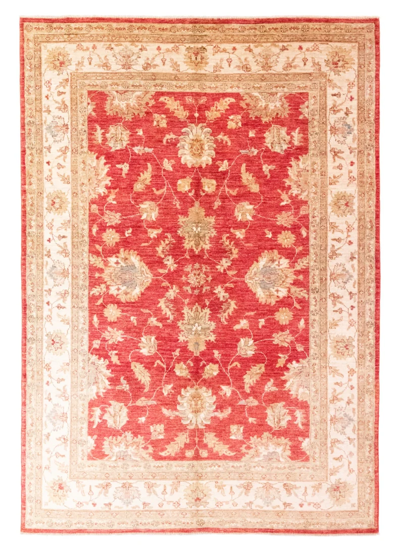 Ziegler Perserteppich 242 x 170 cm – ca. 200.000 Knoten/m², Steinwäsche, handgeknüpft