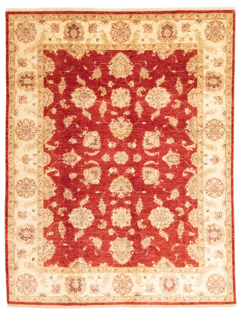 Ziegler Perserteppich 256 x 205 cm, ca. 200.000 Knoten/m², Steinwäsche, handgeknüpft