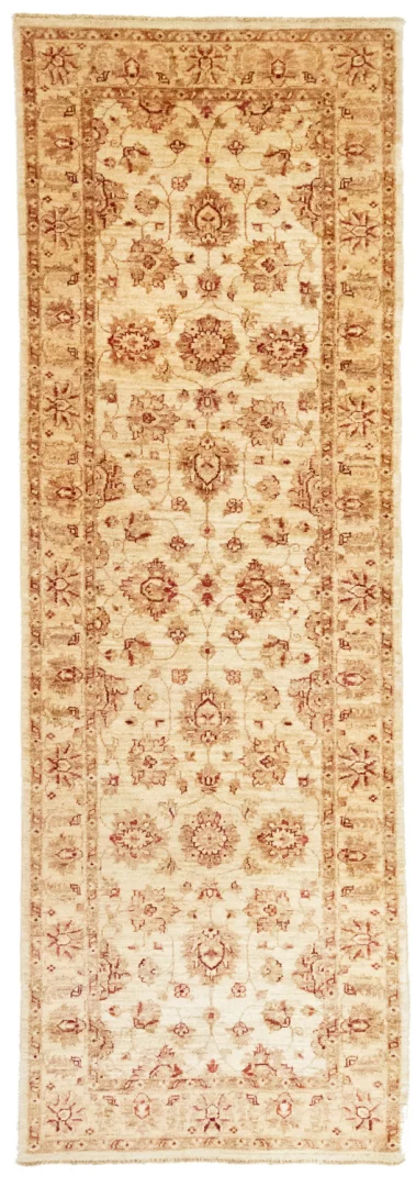 Ziegler Perserteppich 264 x 81 cm – ca. 200.000 Knoten/m², Steinwäsche, handgeknüpft Läufer