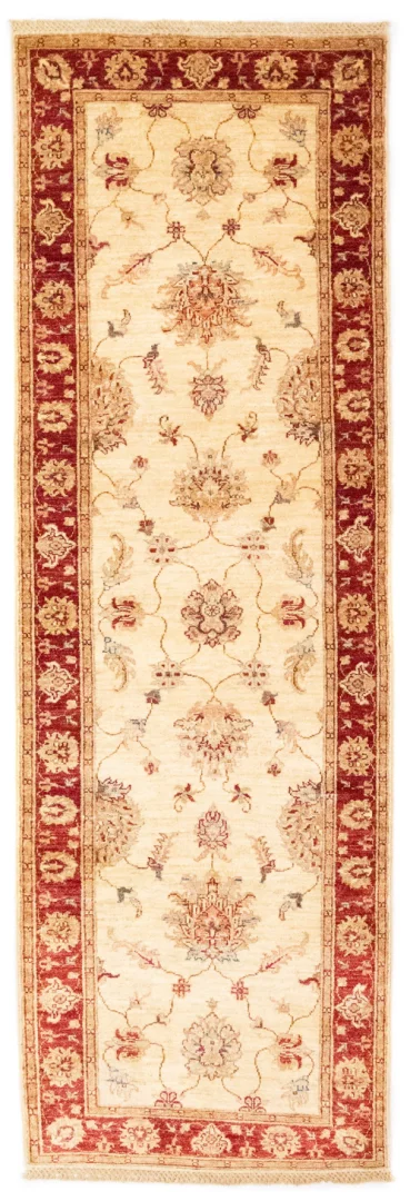 Ziegler Perserteppich 268 x 82 cm – ca. 200.000 Knoten/m², Steinwäsche, handgeknüpft Läufer