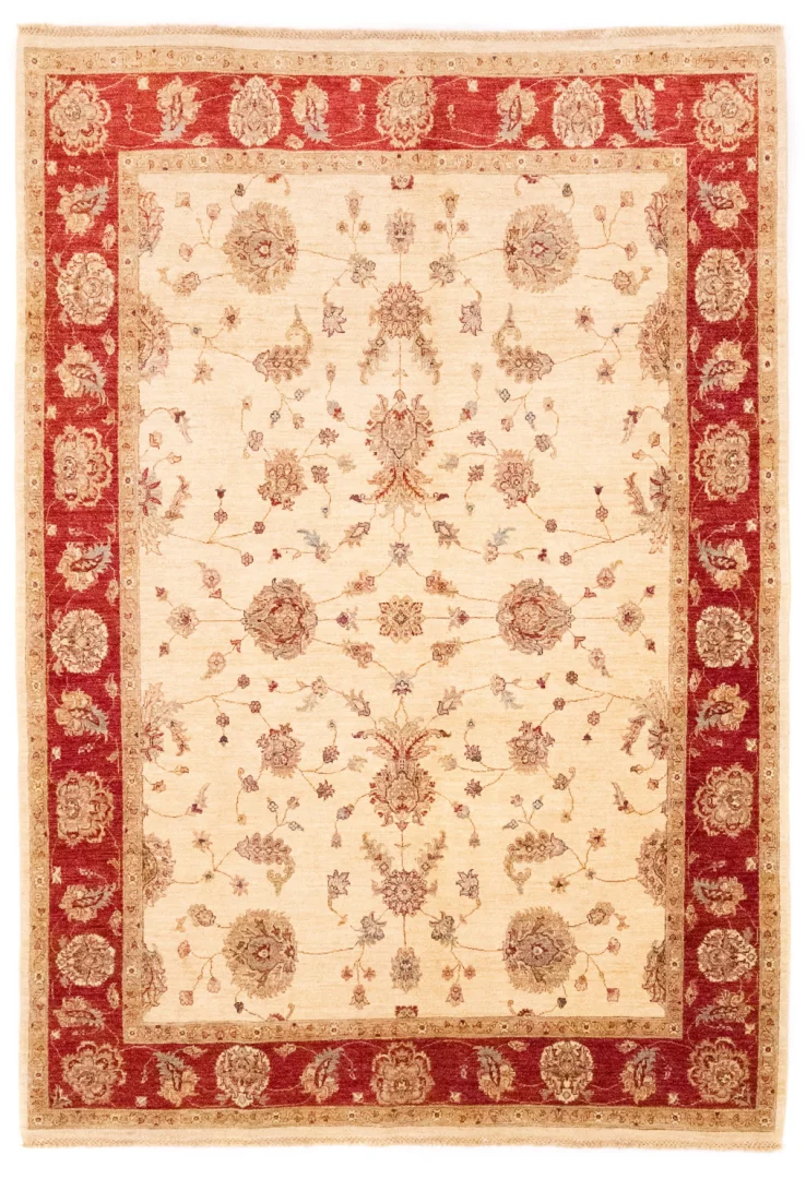 Ziegler Farahan Perserteppich 294 x 203 cm - 200.000 Knoten/m², Steinwäsche, handgeknüpft