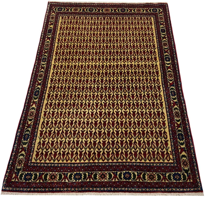 Gabbeh - Shuli Teppich 153 x 105 cm, ausgefallene Muster, Knotendichte 90.000 - 180.000/m², handgeknüpft, Perserteppich