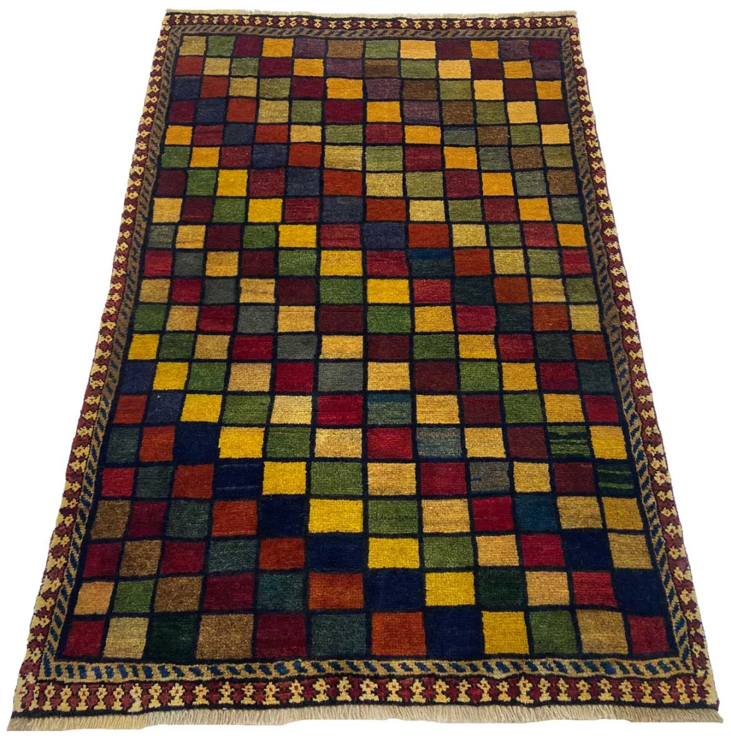 Gabbeh 159 x 102 cm – Ausgefallene Muster – Knotendichte: 90.000 - 180.000/m² – Handgeknüpft – Perserteppich