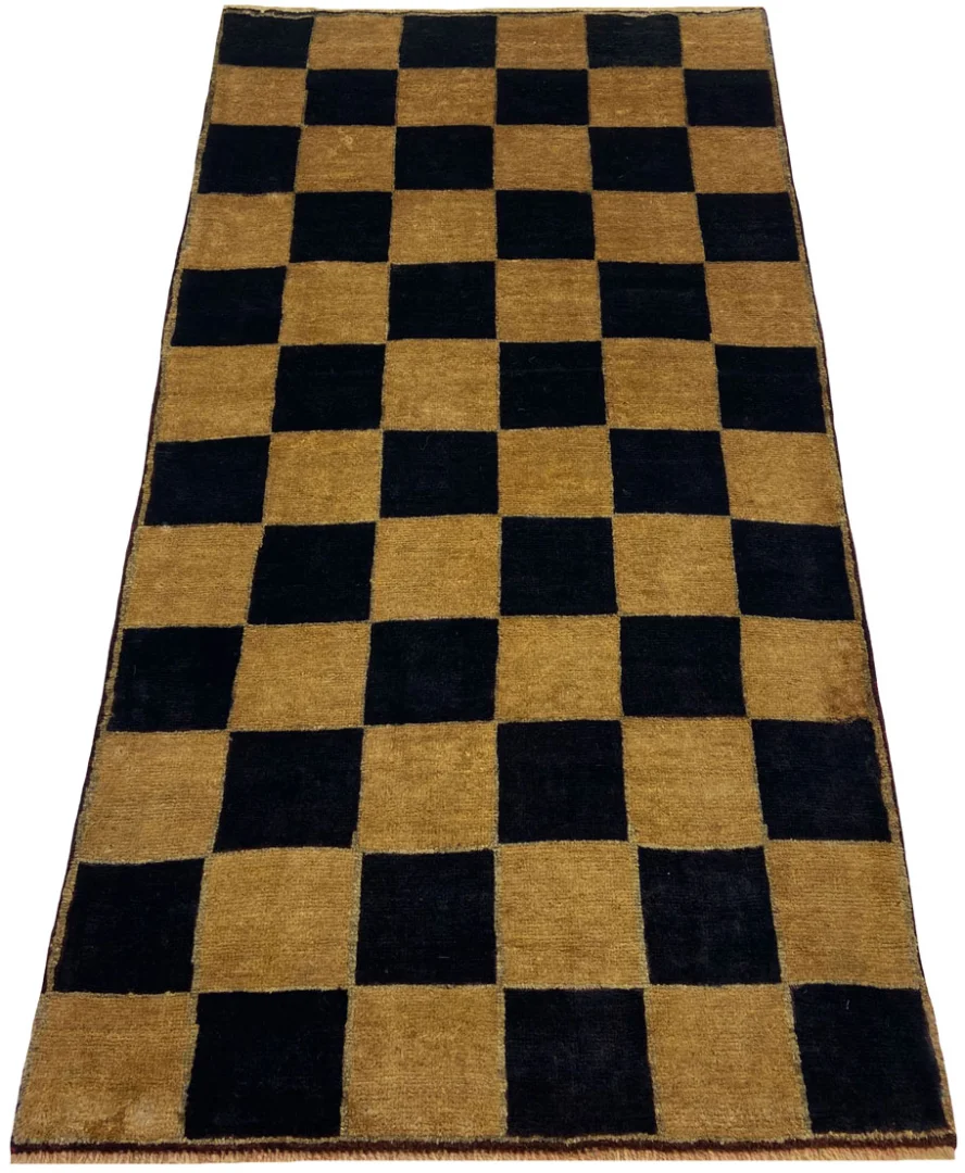Gabbeh - Shuli Teppich 183 x 94 cm, 90.000 - 180.000 Knoten/m², ausgefallene Muster auf glanzvoller Schurwolle, handgeknüpft, Perserteppich