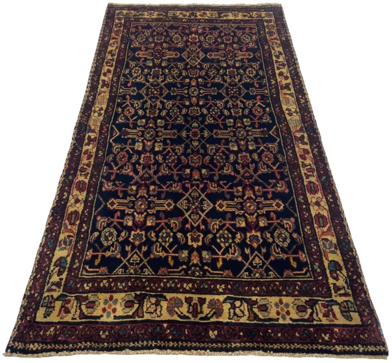 Handgeknüpfter Hamadan Perserteppich 225 x 117 cm, Knotendichte 100.000 - 350000 Knoten/m², vielfältiges Design