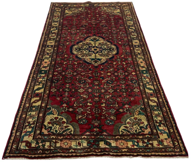 Hamadan Teppich 240 x 127 cm, Knotendichte 100.000 - 350000 Knoten/m², vielfältige Designs, handgeknüpft, Perserteppich