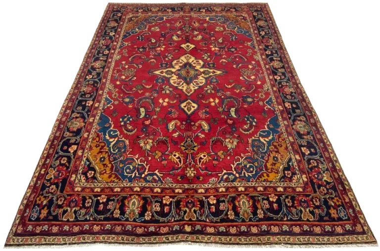 Hamadan Teppich 290 x 203 cm, ca. 100.000 - 350000 Knoten/m², widerstandsfähiges Wollmaterial, starke Designvielfalt, handgeknüpft, Perserteppich