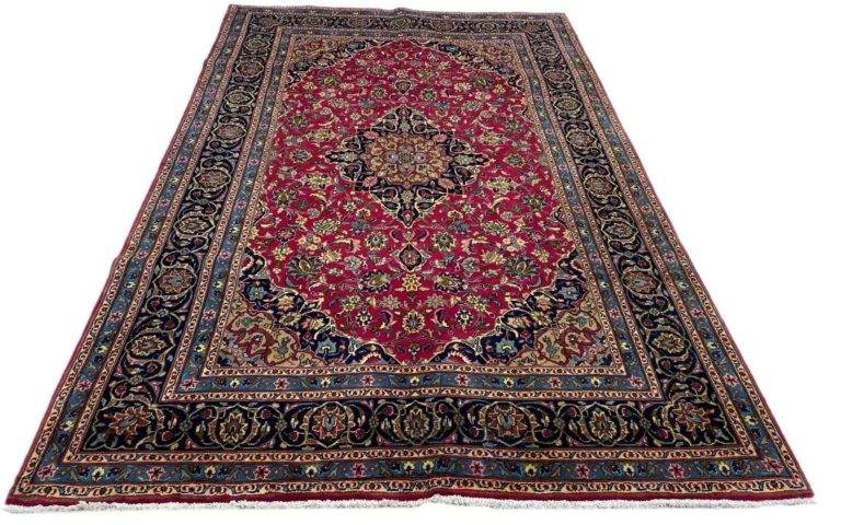 Kashmar Perserteppich 306 x 197 cm, Zirkhaki-Muster, 200.000 - 300000 Knoten/m², handgeknüpft, Perserteppich
