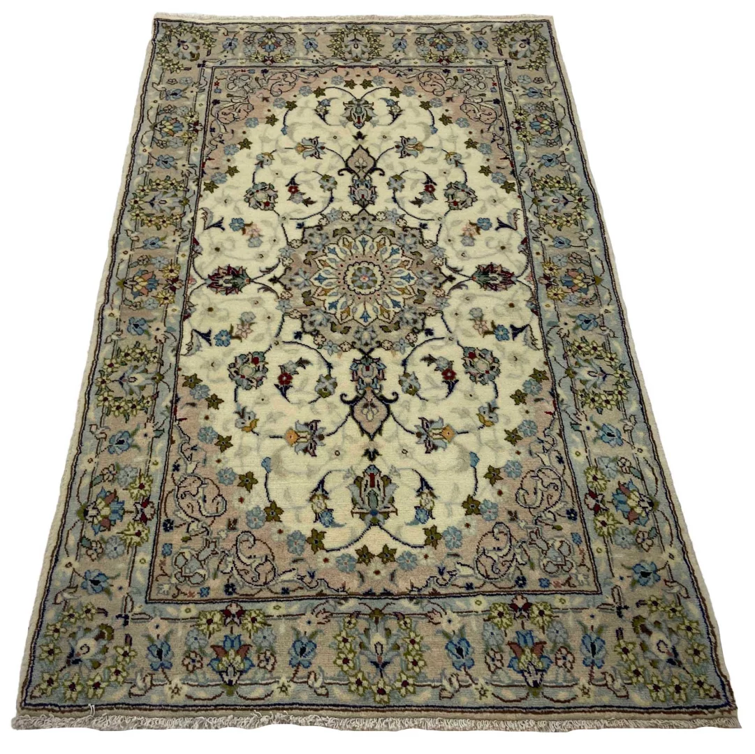 Keshan Perserteppich 168 x 102 cm - Knotenzahl: 150.000 - 300.000/m², strapazierfähig, hochwertige Schafwolle, handgeknüpft