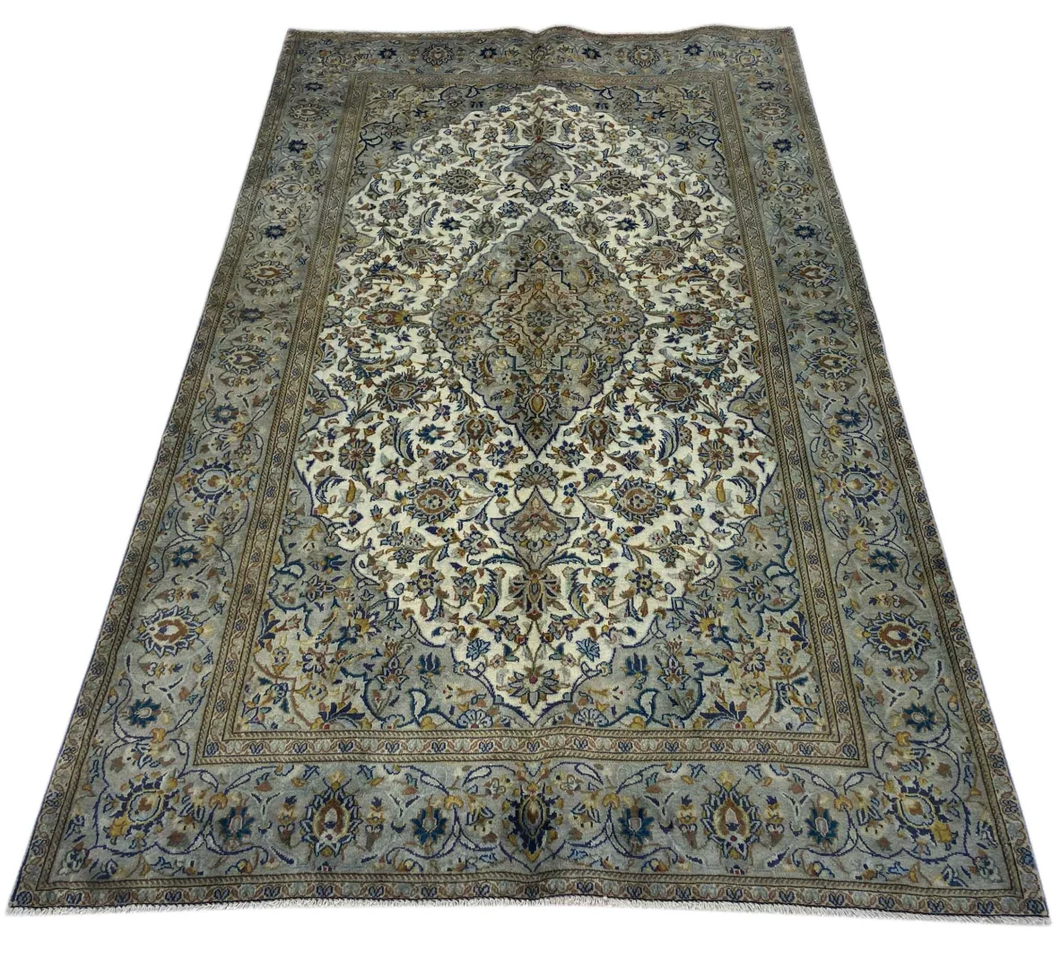 Keshan Perserteppich 210 x 128 cm – 150.000 - 300.000 Knoten/m² – Hochwertige Schafwolle, strapazierfähig, handgeknüpft