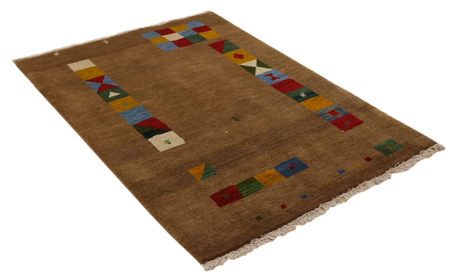Gabbeh Teppich 177 x 125 cm – Hoher, weicher Flor mit abstraktem Design, Knotendichte 50.000-150.000 Knoten/m² – handgeknüpft, Perserteppich