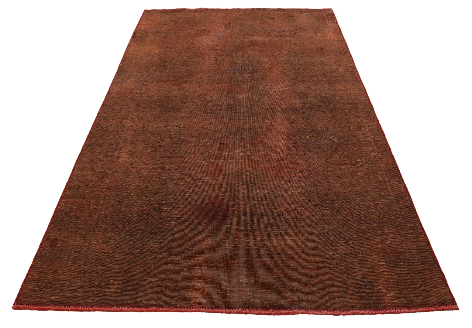 Vintage Perserteppich 276 x 154 cm - Handgeknüpft, Aufwendig Aufgearbeitet, Einzigartiges Design, Modernisierte Farben