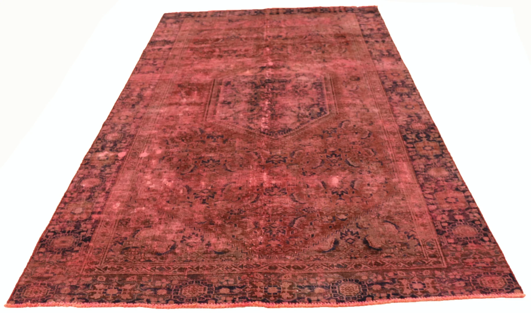 Vintage Perserteppich 277 x 169 cm - Handgeknüpft mit einzigartigem Design und modernen Farben - Handgeknüpft, Perserteppich