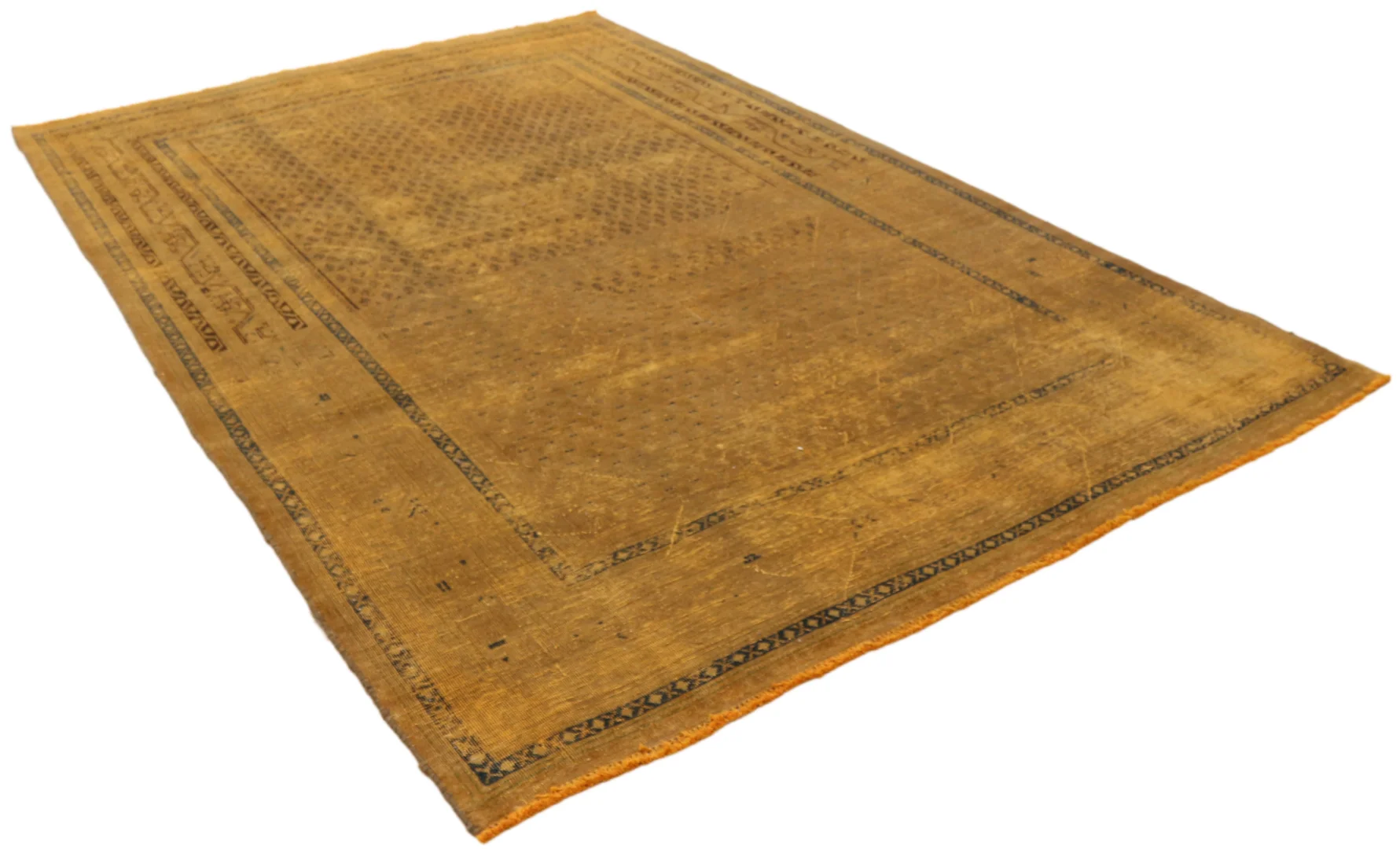 Vintage Perserteppich 326 x 213 cm – Handgeknüpft, Aufwendig Aufgearbeitet, Einzigartiges Design – handgeknüpft, Perserteppich