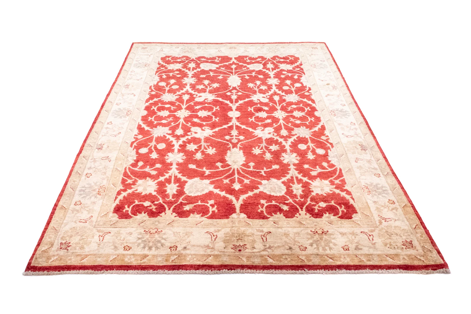 Ziegler Perserteppich 229 x 149 cm - 200.000 Knoten/m², Steinwäsche, handgeknüpft