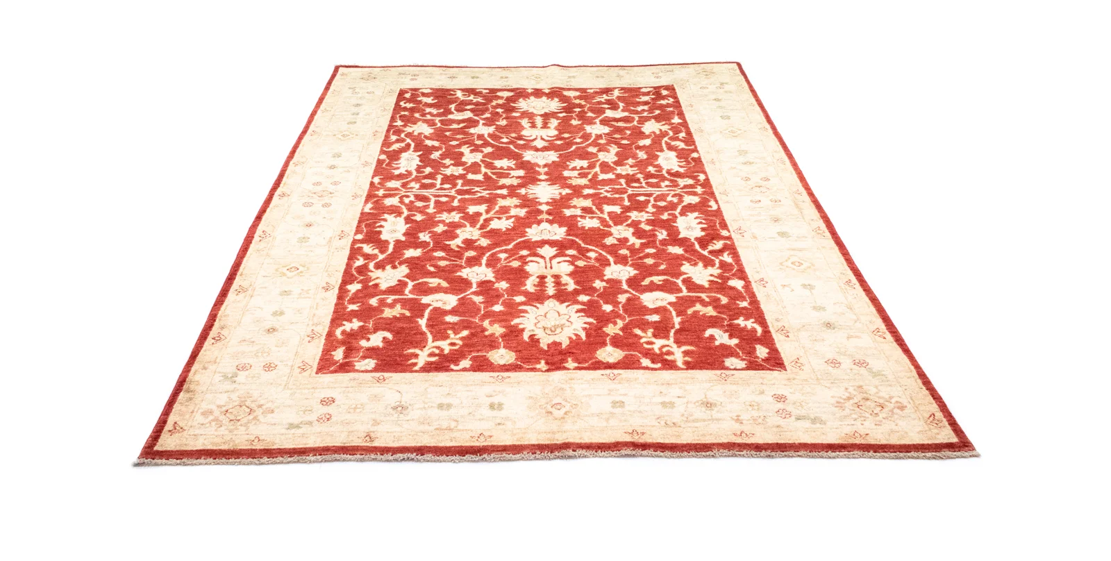 Ziegler Perserteppich 235 x 171 cm – 200.000 Knoten/m², mit Steinwäsche – handgeknüpft