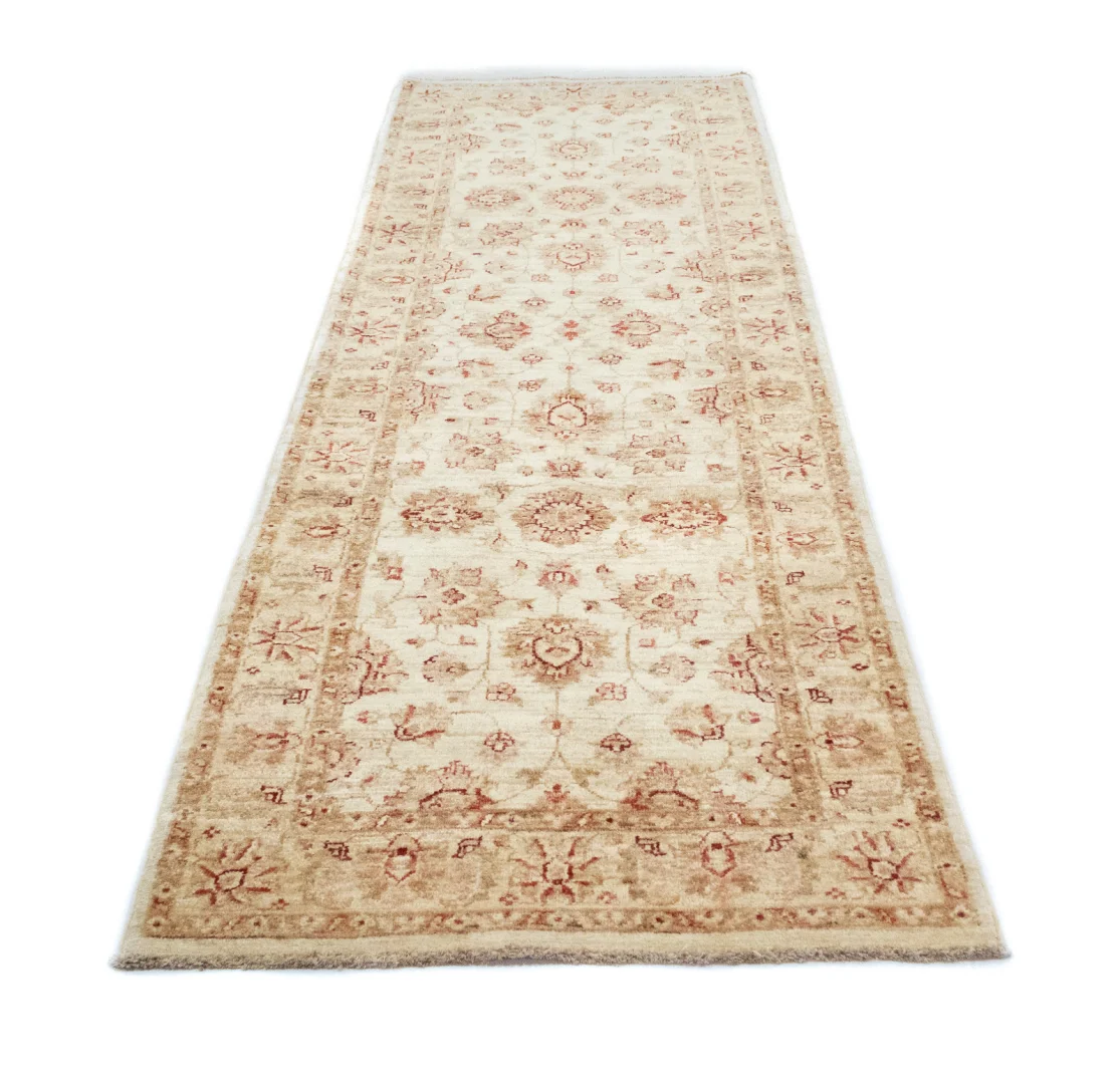 Ziegler Perserteppich 264 x 81 cm – ca. 200.000 Knoten/m², Steinwäsche, handgeknüpft Läufer
