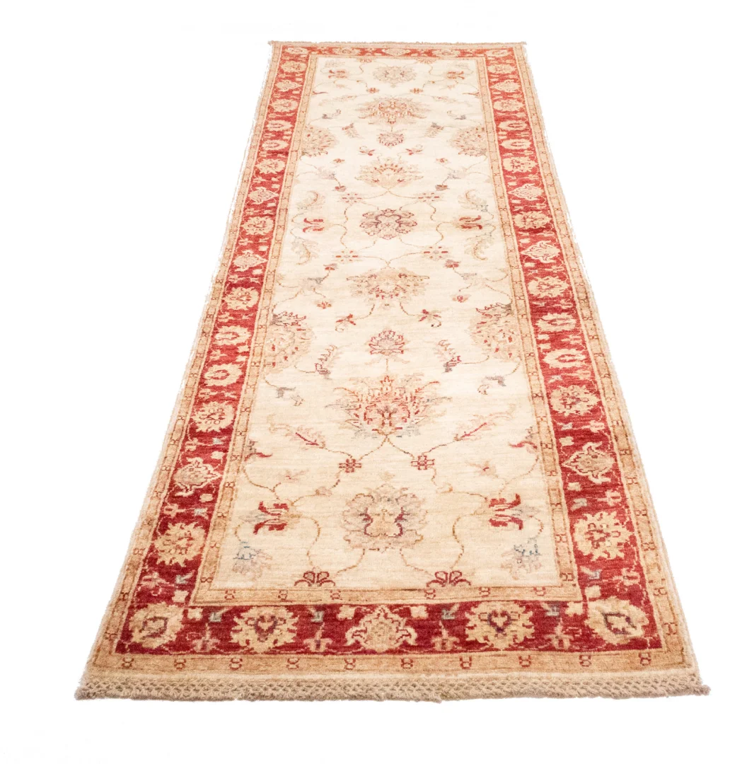 Ziegler Perserteppich 268 x 82 cm – ca. 200.000 Knoten/m², Steinwäsche, handgeknüpft Läufer