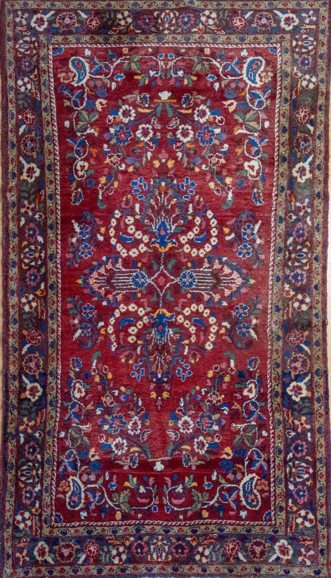 W1(#415) 263×145cm Unikat Handgeknüpfter Hamedan Malayer Perserteppich