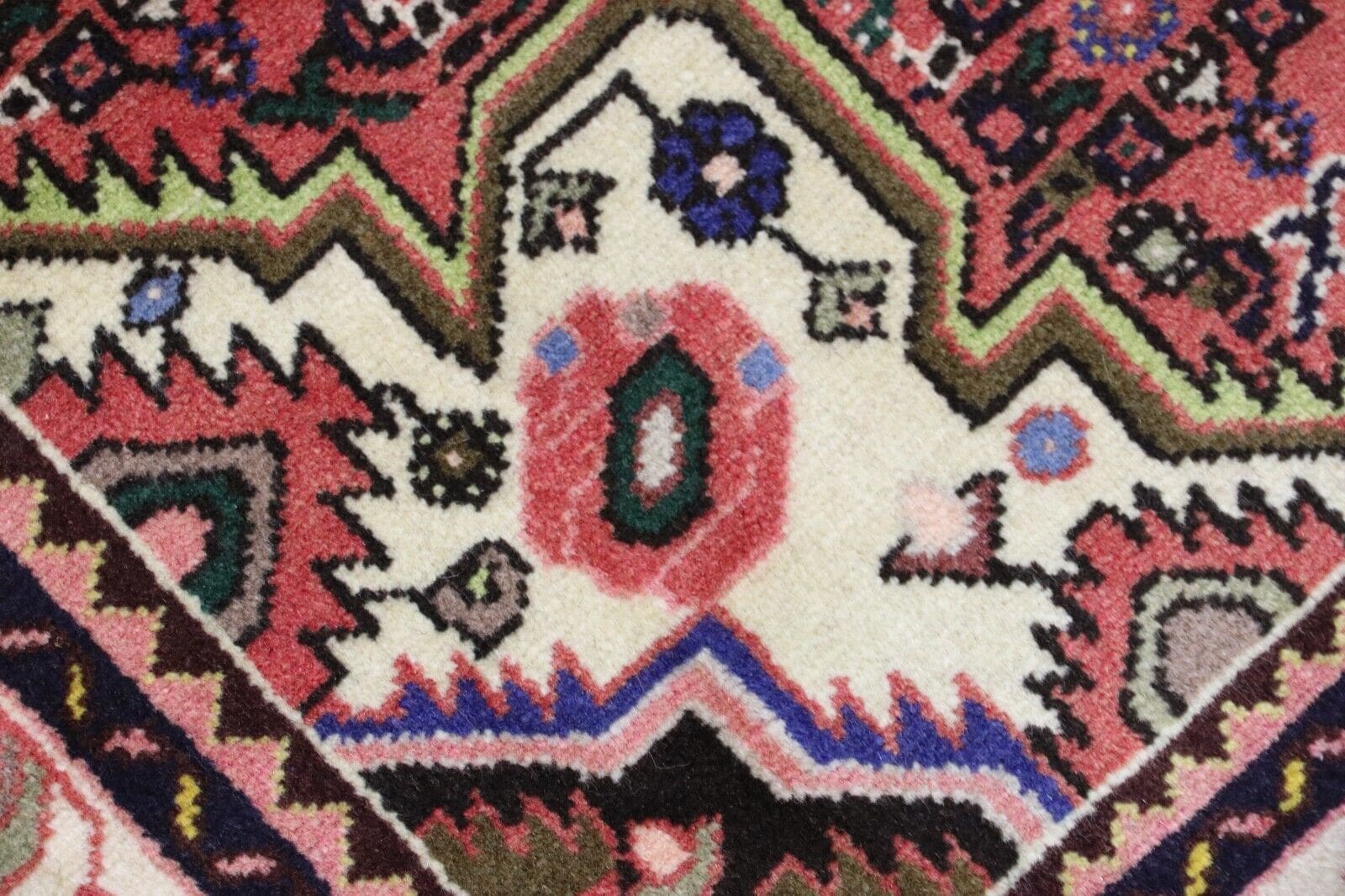 Wunderschöner Perserteppich Hamadan (Hosseinabad) 200 x 145 cm - 160.000 Knoten/m² - 100% Schurwolle - handgeknüpft