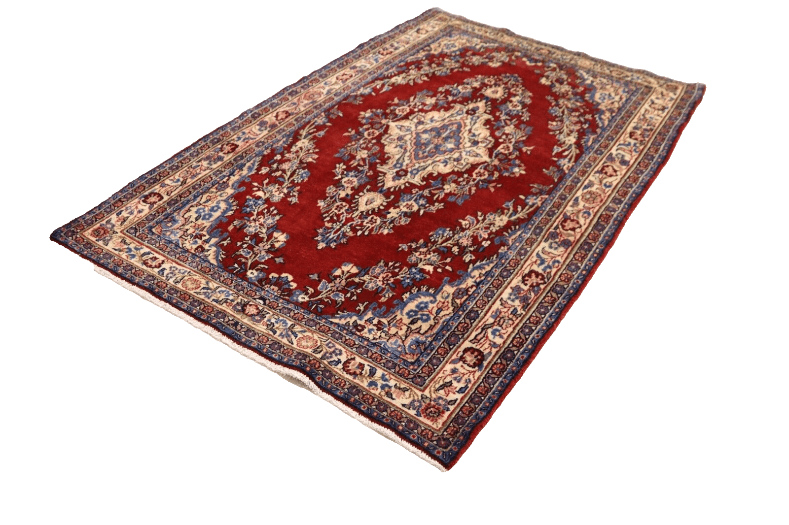 Orientteppich Hamadan 230 x 140 cm, ca. 200.000 Knoten/m², 100% Schurwolle, handgeknüpft, Perserteppich