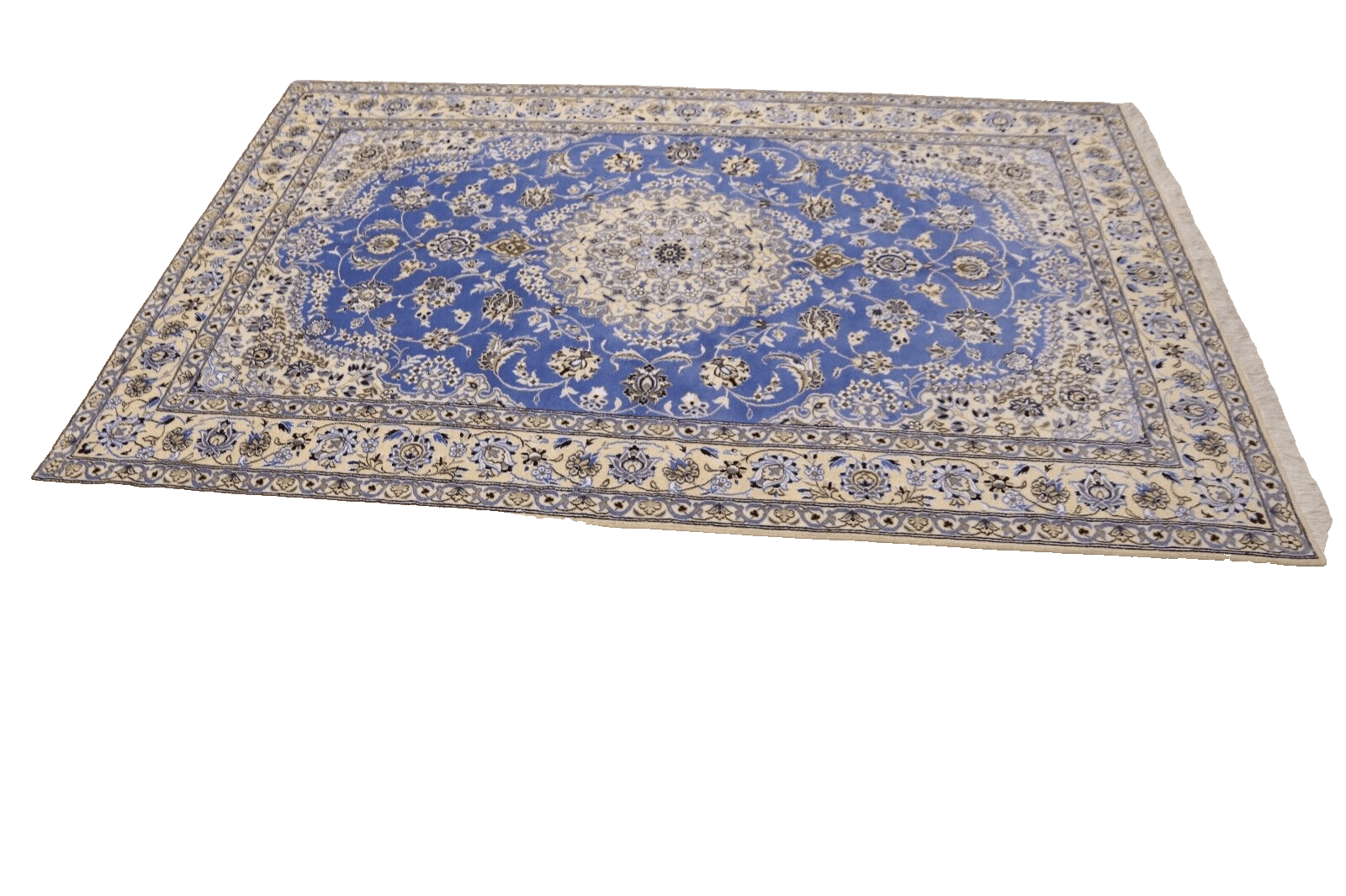 Wunderschöner Super Nain 9 La Perserteppich - 249 x 157 cm, ca. 500.000 Knoten/m², 90% Schurwolle, 10% Seide, Neu, handgeknüpft