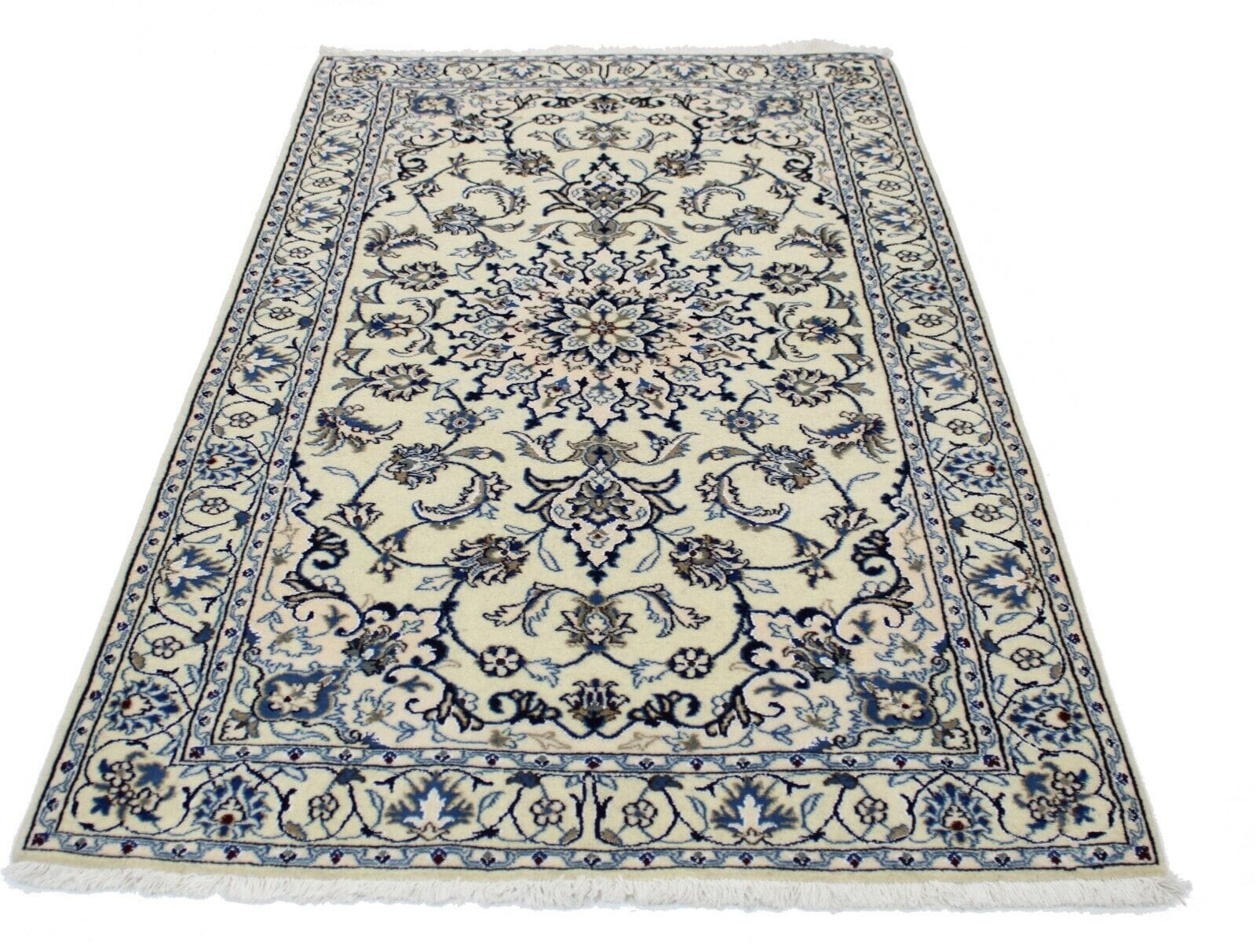 Original Perserteppich Nain 201x122 cm, Top Zustand, handgeknüpft