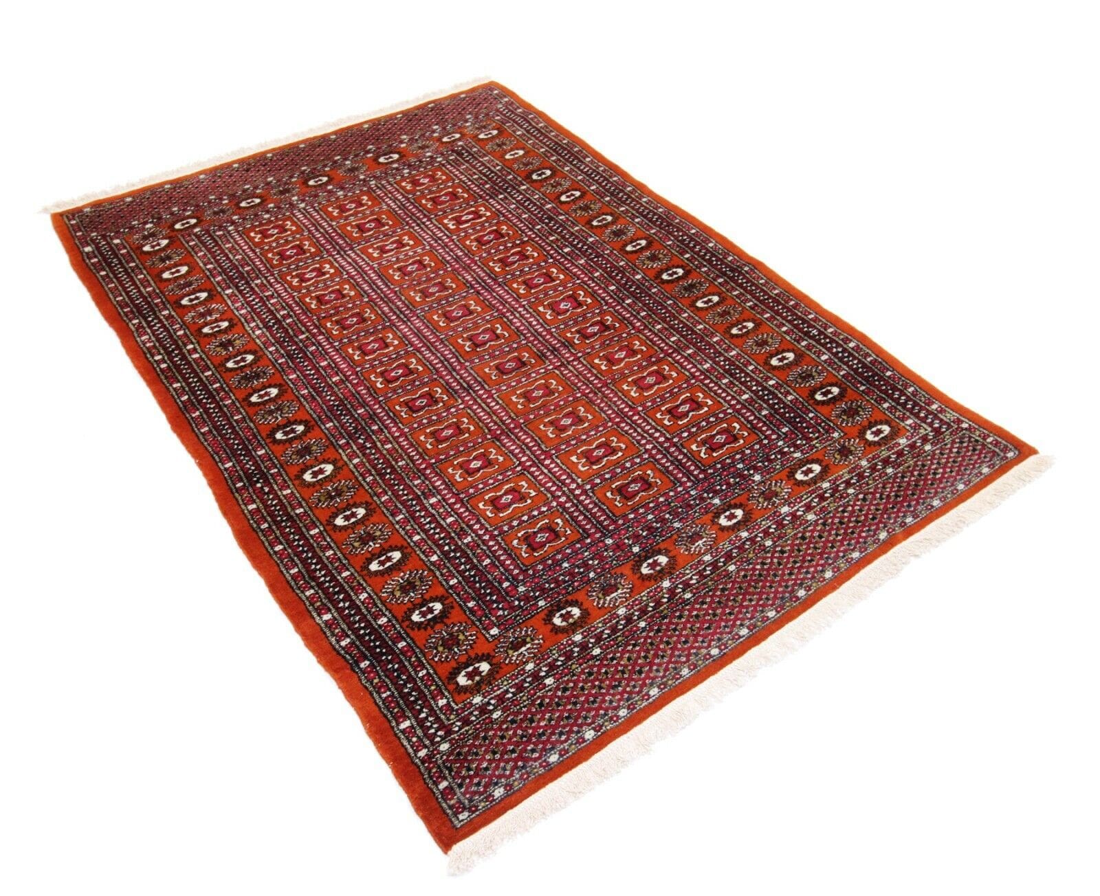 Original Pakistan Perserteppich Buchara 182x125 cm, handgeknüpft