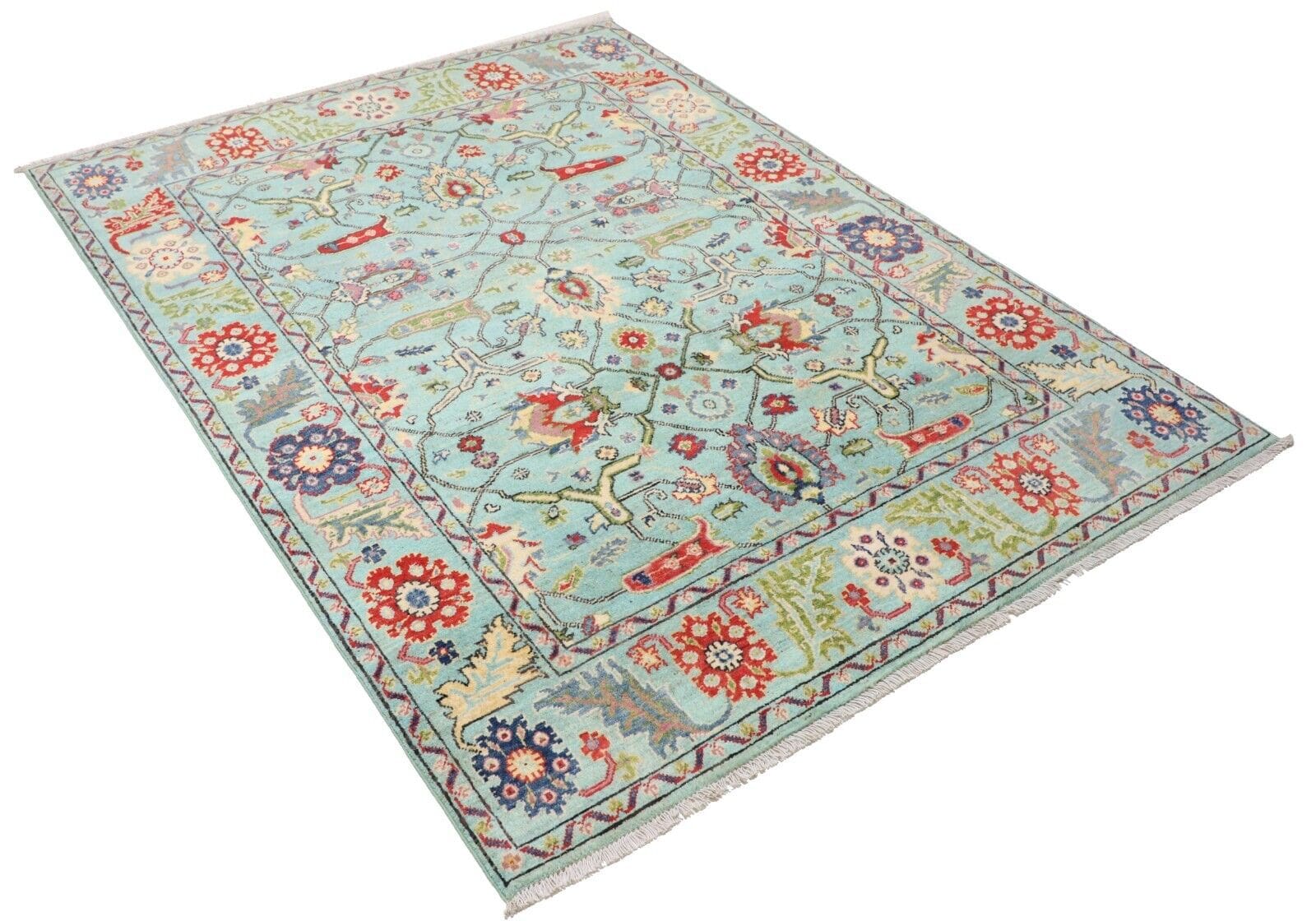 Kazak Diyar Teppich 194x147 cm, 160.000 Knoten, handgeknüpft, Perserteppich