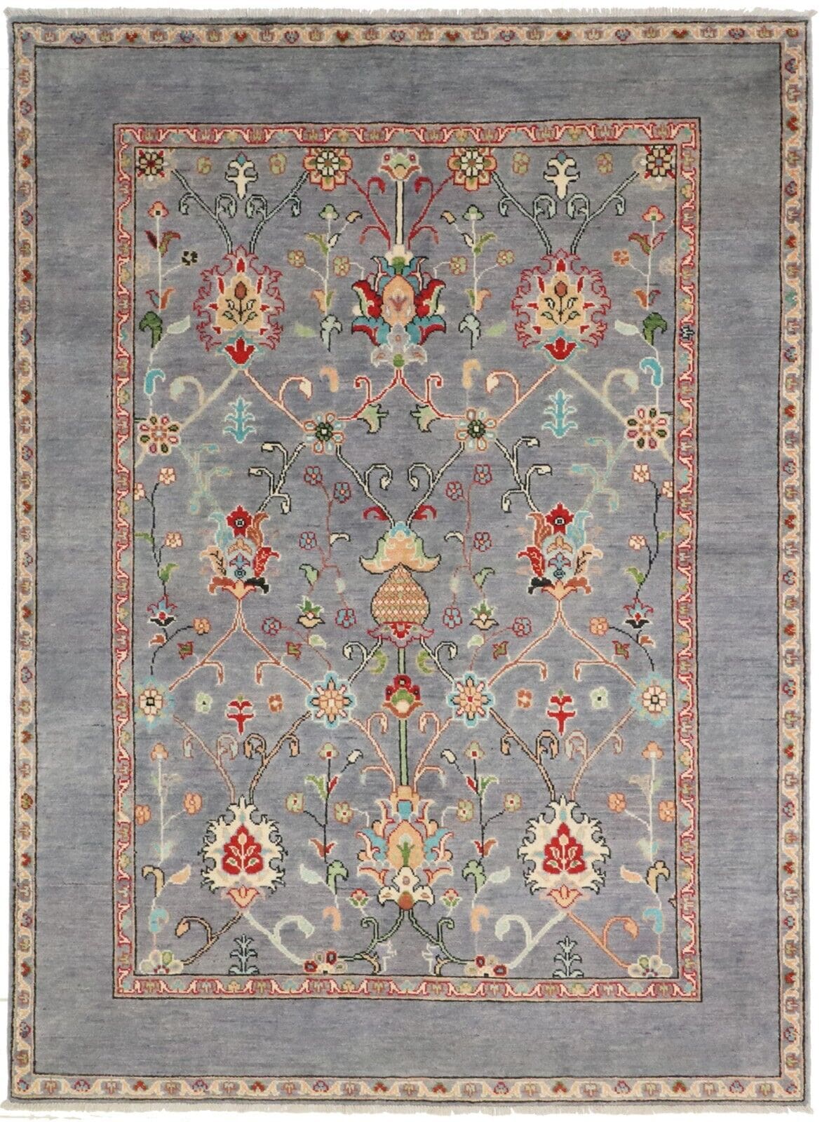 Kazak Diyar 238x173 cm, 160.000 Knoten, echte Wolle, handgeknüpft, Perserteppich