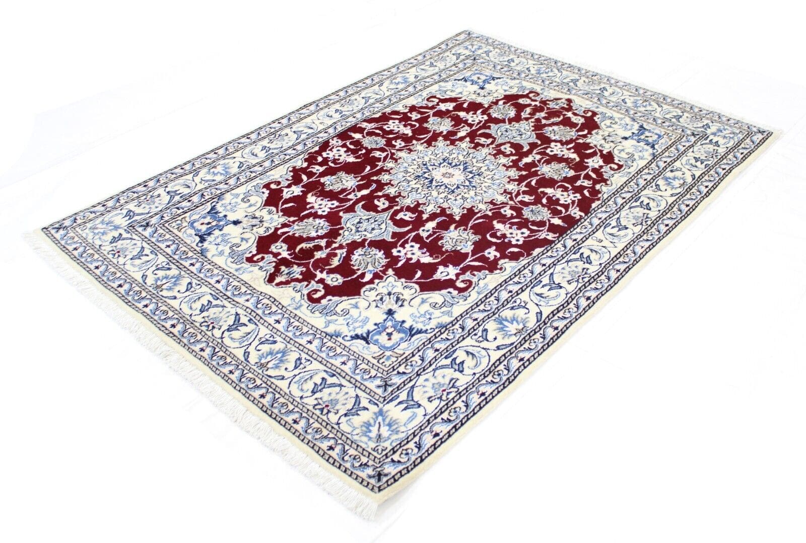 Original Perserteppich Nain 203x142 cm - Top Zustand, handgeknüpft