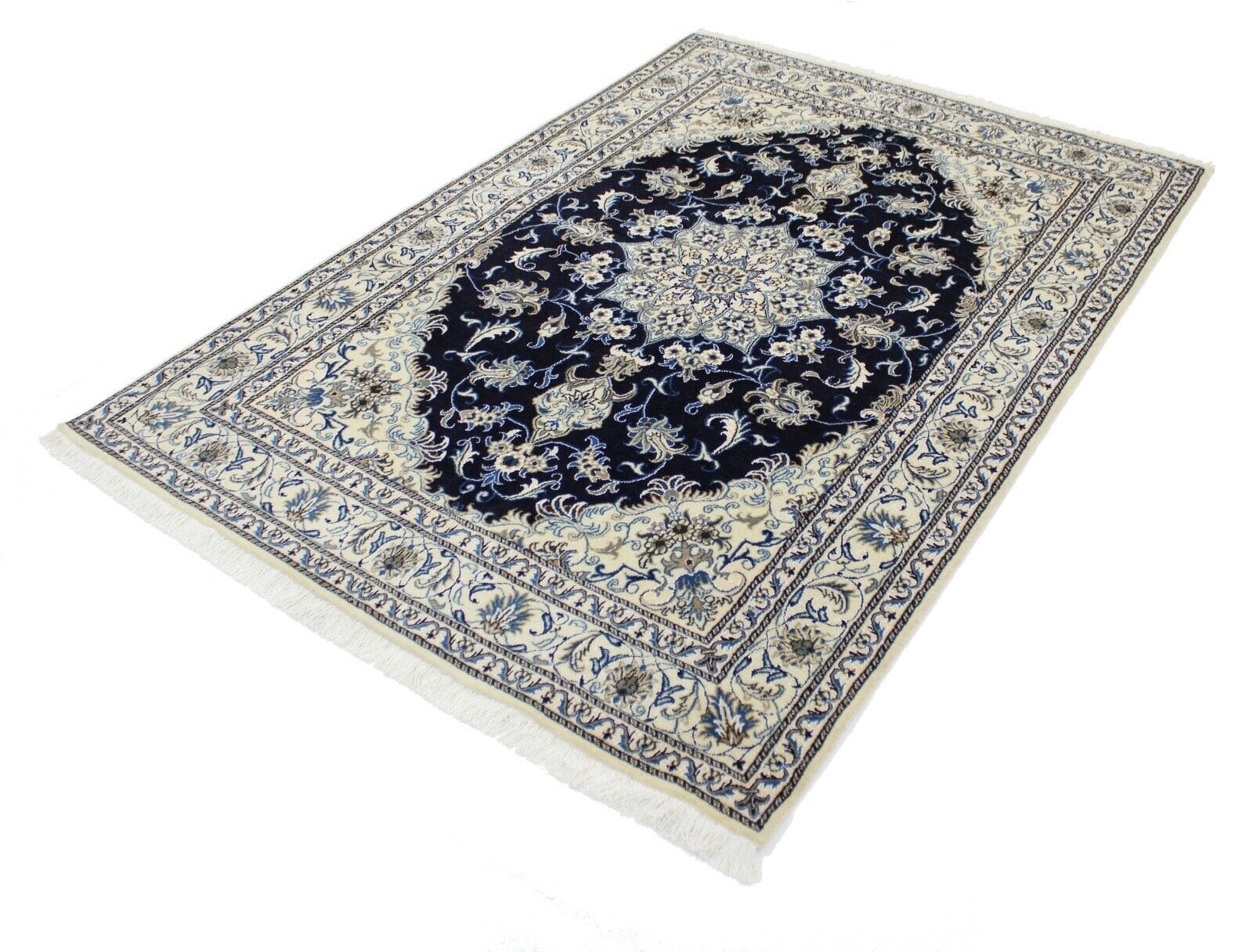 Original Perserteppich Nain 239x167 cm, Top Zustand, handgeknüpft